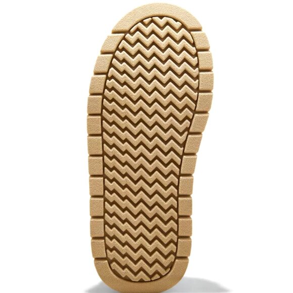 Women's Beige Bling Missy Platform Booties with Memory Foam Insole, Size 8 - Picture 3 of 4